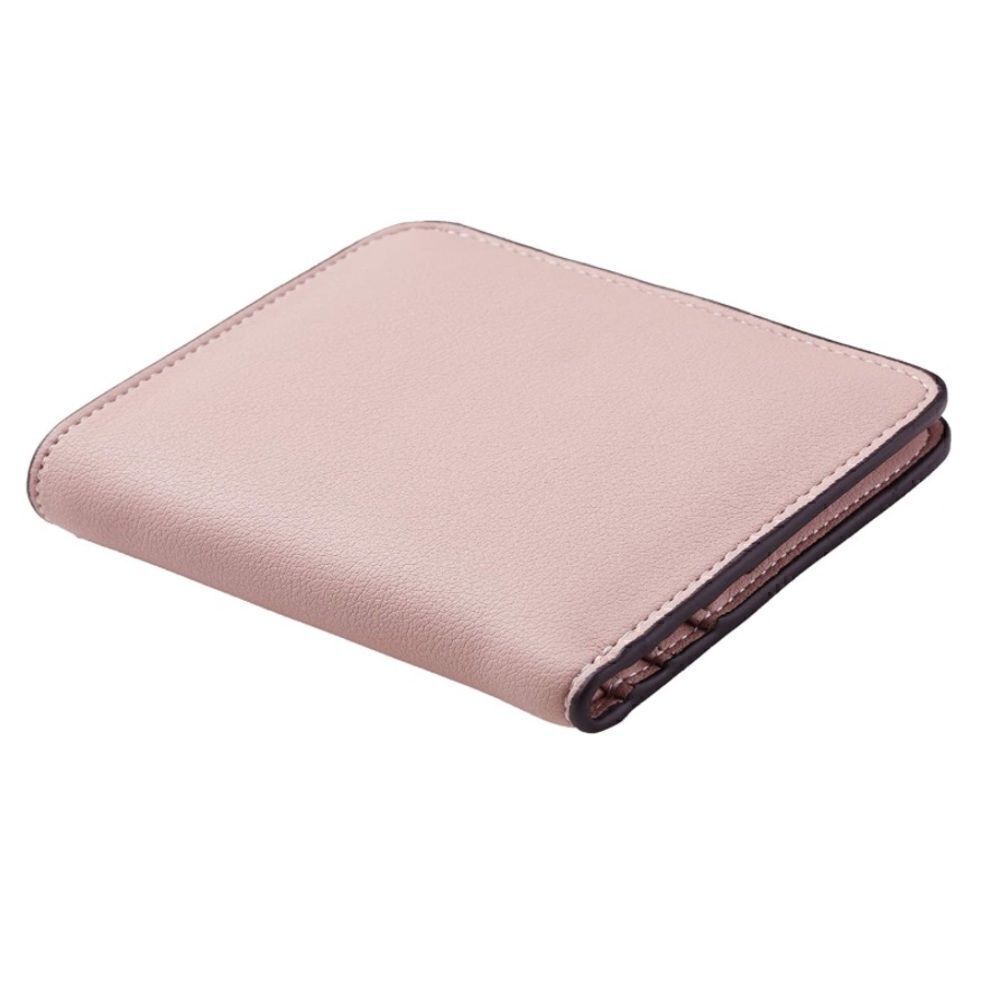 Light Pink Leather Compact Wallet - Picture 3 of 5